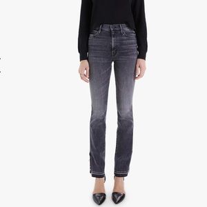 MOTHER the rascal slit undone hem jean